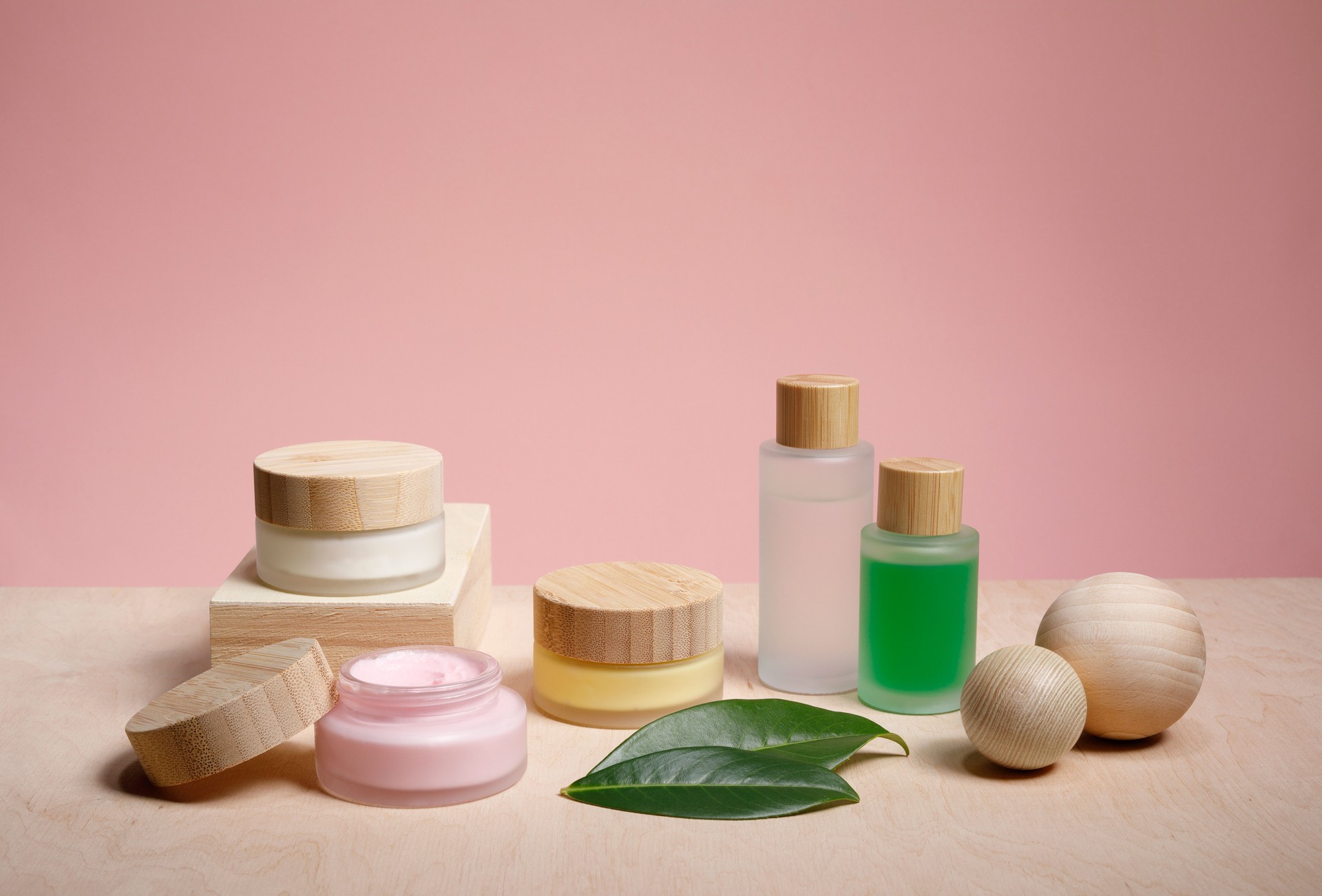 Different organic beauty products